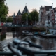 Амстердамский канал вечером