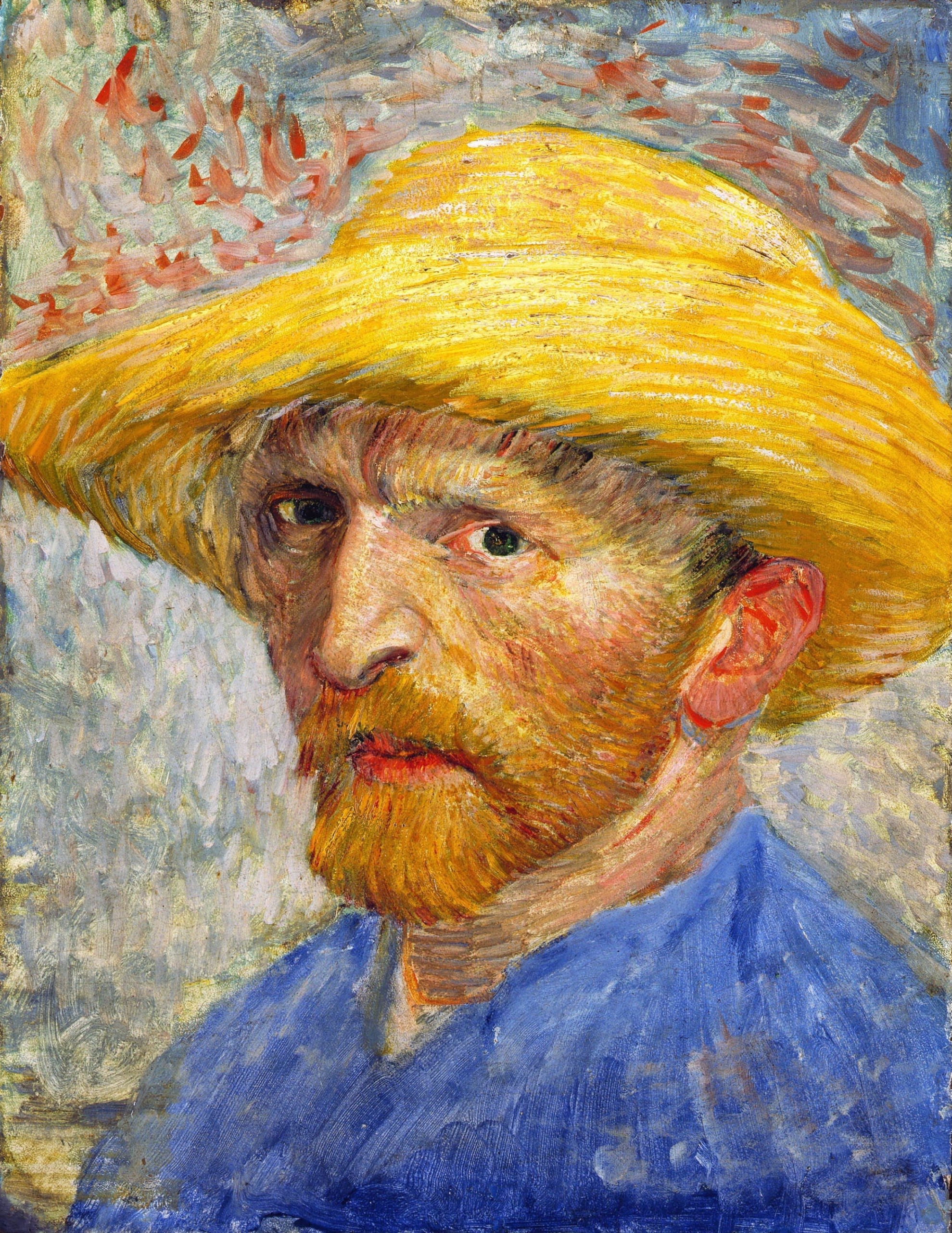 «Автопортрет в соломенной шляпе» ван Гога